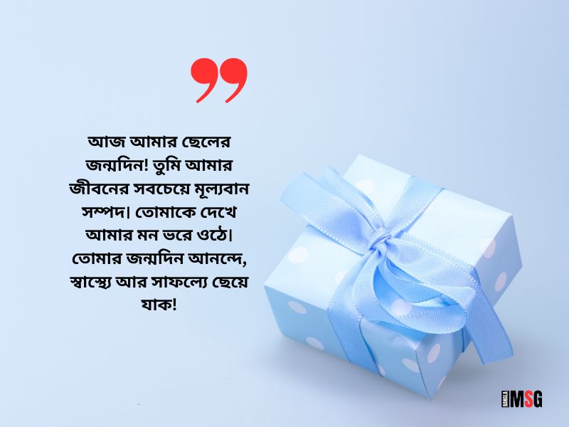 নিজের ছেলের জন্মদিনের মায়ের শুভেচ্ছা