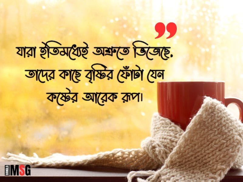 বৃষ্টি নিয়ে ক্যাপশন বাংলা