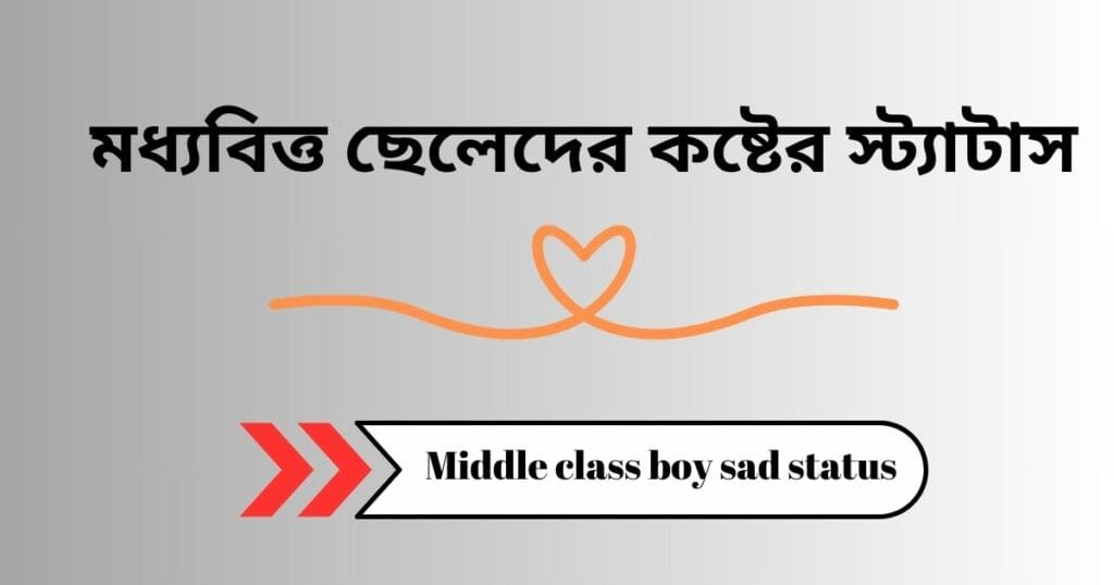 মধ্যবিত্ত ছেলেদের কষ্টের স্ট্যাটাস