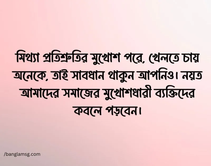 মুখোশধারী মানুষ নিয়ে স্ট্যাটাস
