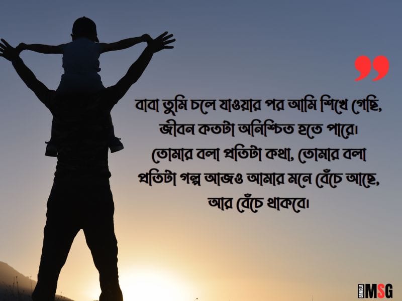 মৃত্যু বাবাকে নিয়ে স্ট্যাটাস