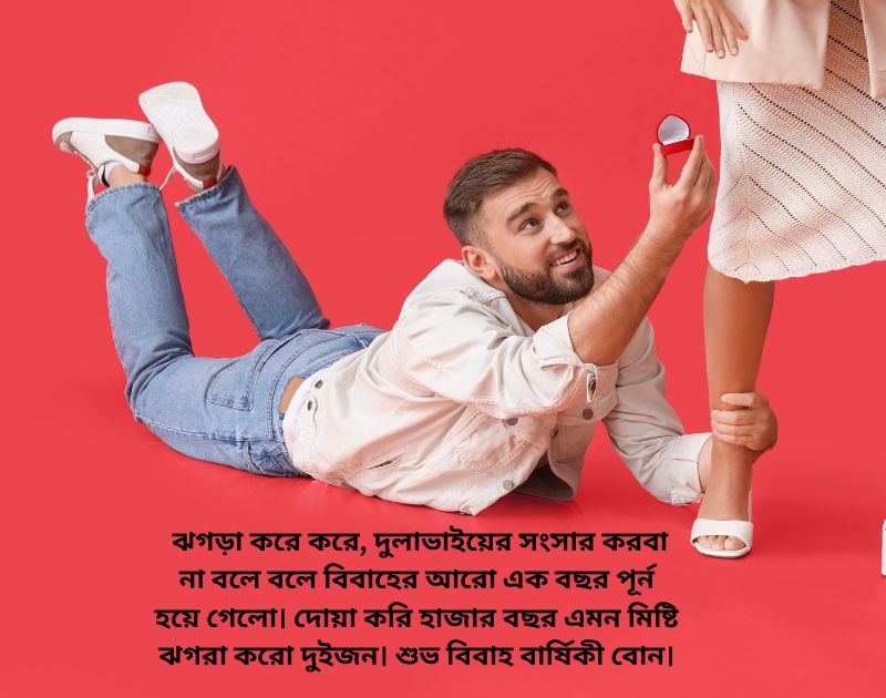 বোনের বিবাহ বার্ষিকী ফানি শুভেচ্ছা