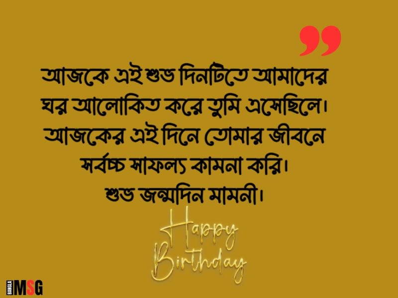 মেয়ের জন্মদিনের শুভেচ্ছা বার্তা