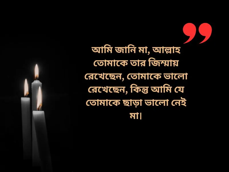 মৃত মাকে নিয়ে স্ট্যাটাস