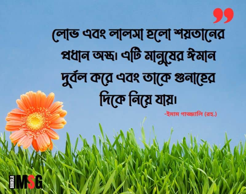 লোভ লালসা নিয়ে উক্তি
