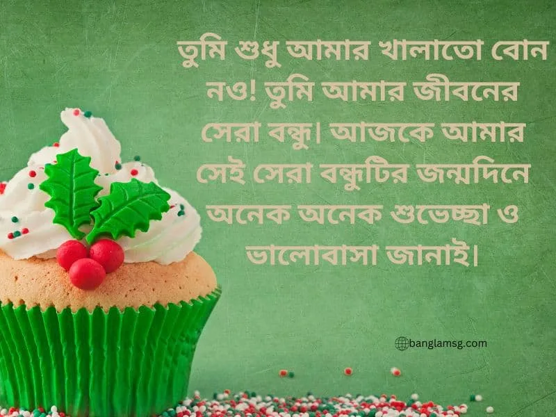 খালাতো বোনের জন্মদিনের শুভেচ্ছা স্ট্যাটাস english