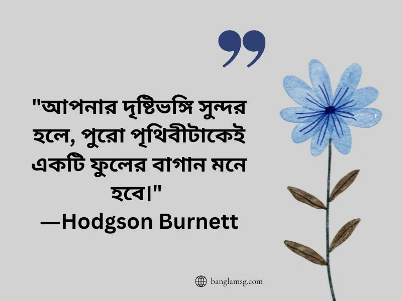 দৃষ্টিভঙ্গি নিয়ে উক্তি_Frances Hodgson Burnett