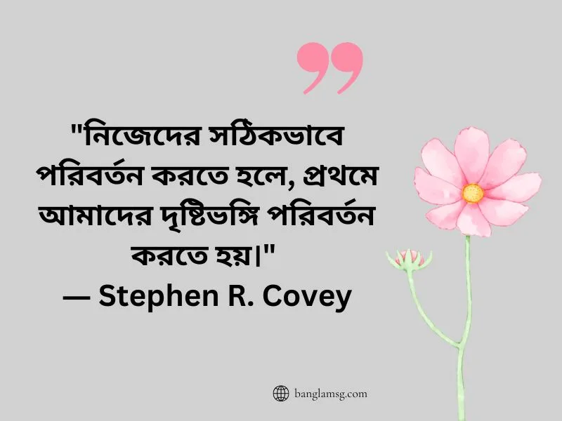 দৃষ্টিভঙ্গি নিয়ে উক্তি_Stephen R. Covey