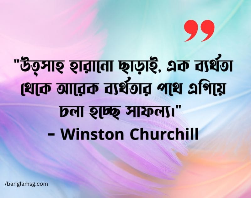 সফলতা নিয়ে উক্তি-Winston Churchill