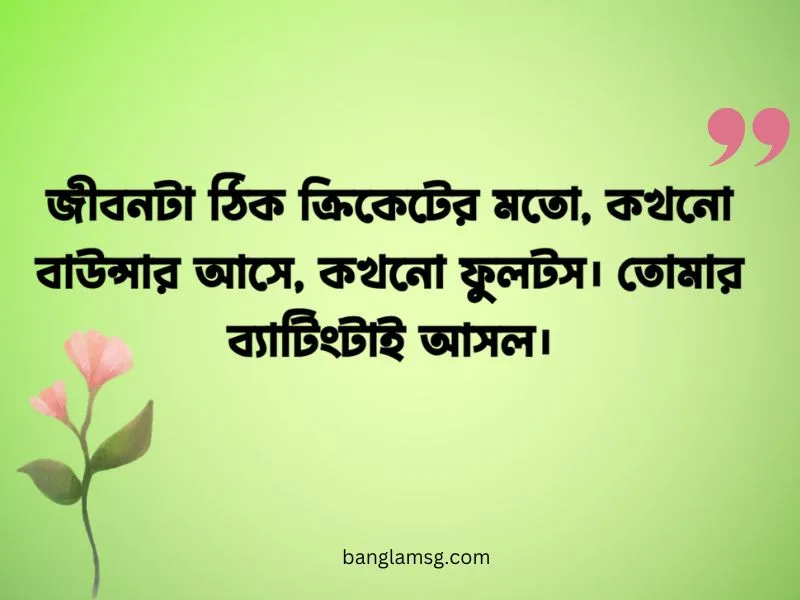 ক্রিকেট খেলা নিয়ে ক্যাপশন
