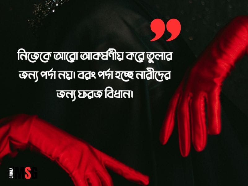 পর্দা নিয়ে স্ট্যাটাস