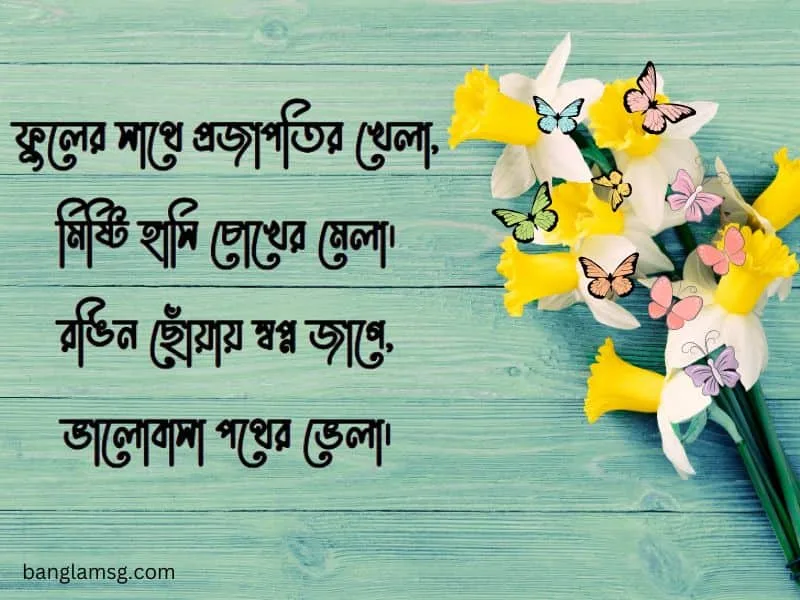 ফুল ও প্রজাপতি নিয়ে স্ট্যাটাস