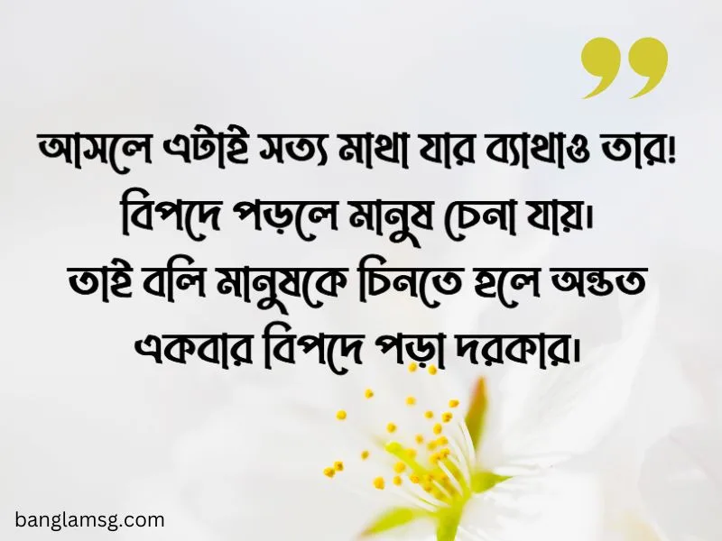 বিপদ নিয়ে ক্যাপশন
