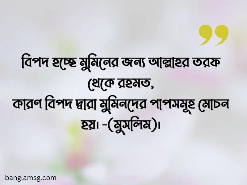 বিপদ নিয়ে হাদিস