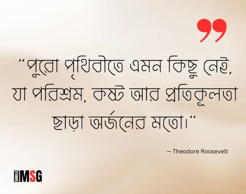 ইতিহাসের সেরা উক্তি — Theodore Roosevelt