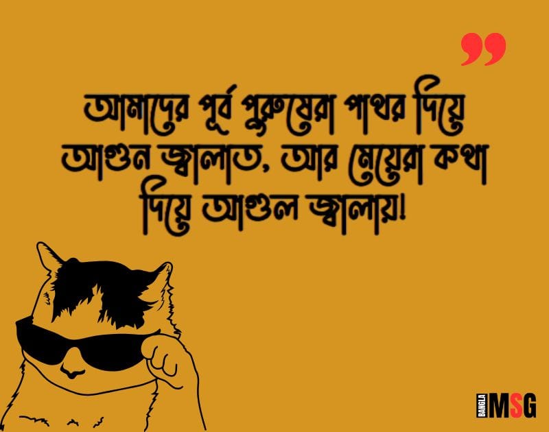 মেয়েদের রাগানোর স্ট্যাটাস