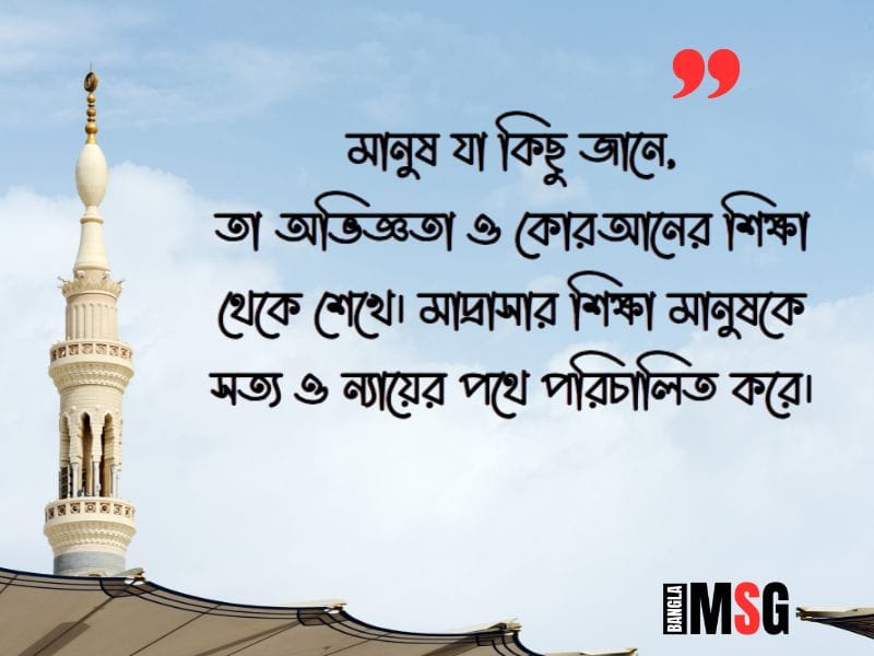 মাদ্রাসা শিক্ষা নিয়ে স্ট্যাটাস