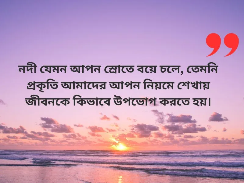 প্রকৃতি ও নদী নিয়ে ক্যাপশন