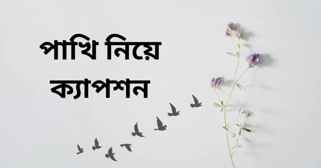 পাখি নিয়ে ক্যাপশন