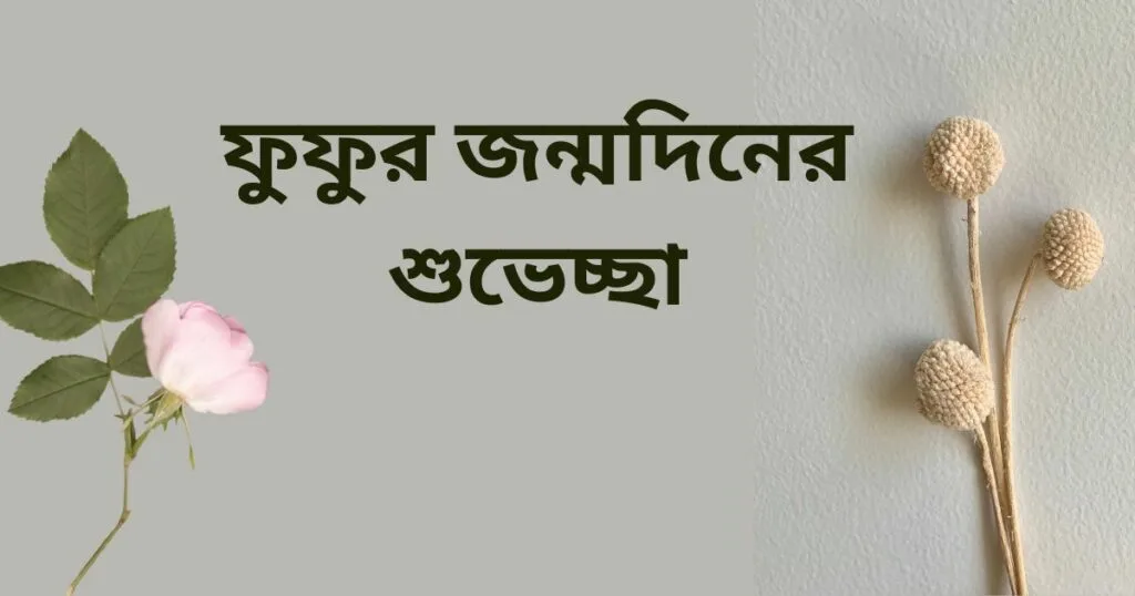 ফুফুর জন্মদিনের শুভেচ্ছা